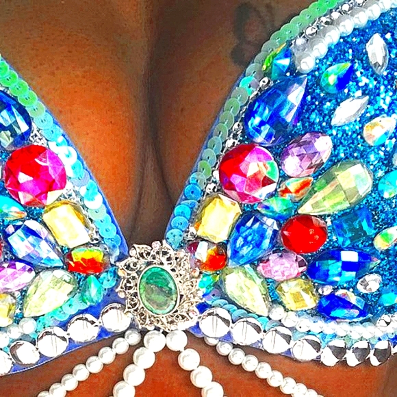 🍭JJ's EYE  CANDY MERMAID RAVE/FESTIVAL BRA😍 - Picture 3 of 8